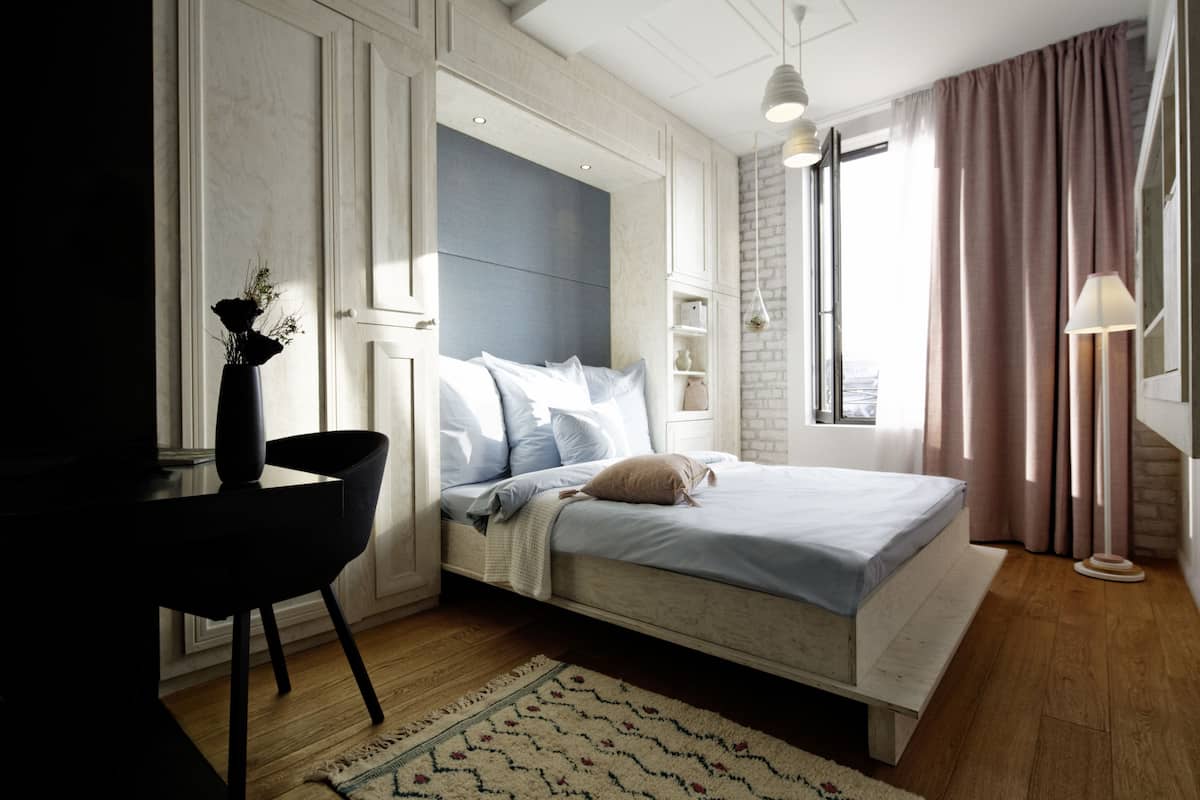 1 habitación y ropa de cama de alta calidad