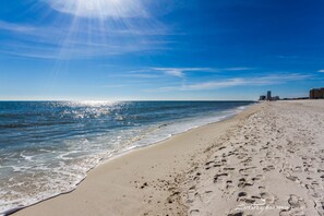 On the beach