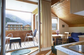 Apartamento Deluxe, 2 habitaciones, 2 baños (Uentschenblick - incl 65€ CleaningFee) | Balcón