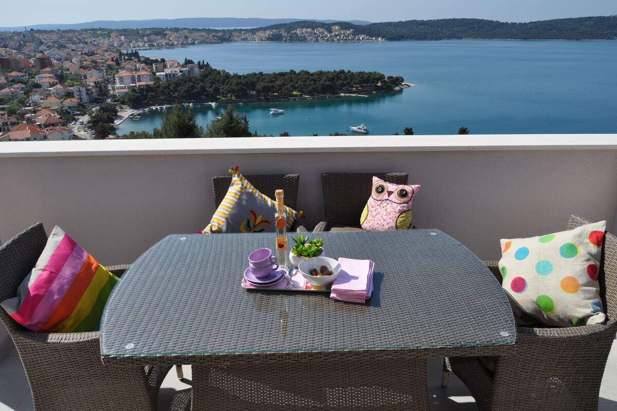 Luksusleilighet, 2 soverom, terrasse (Jugo) | Balkong