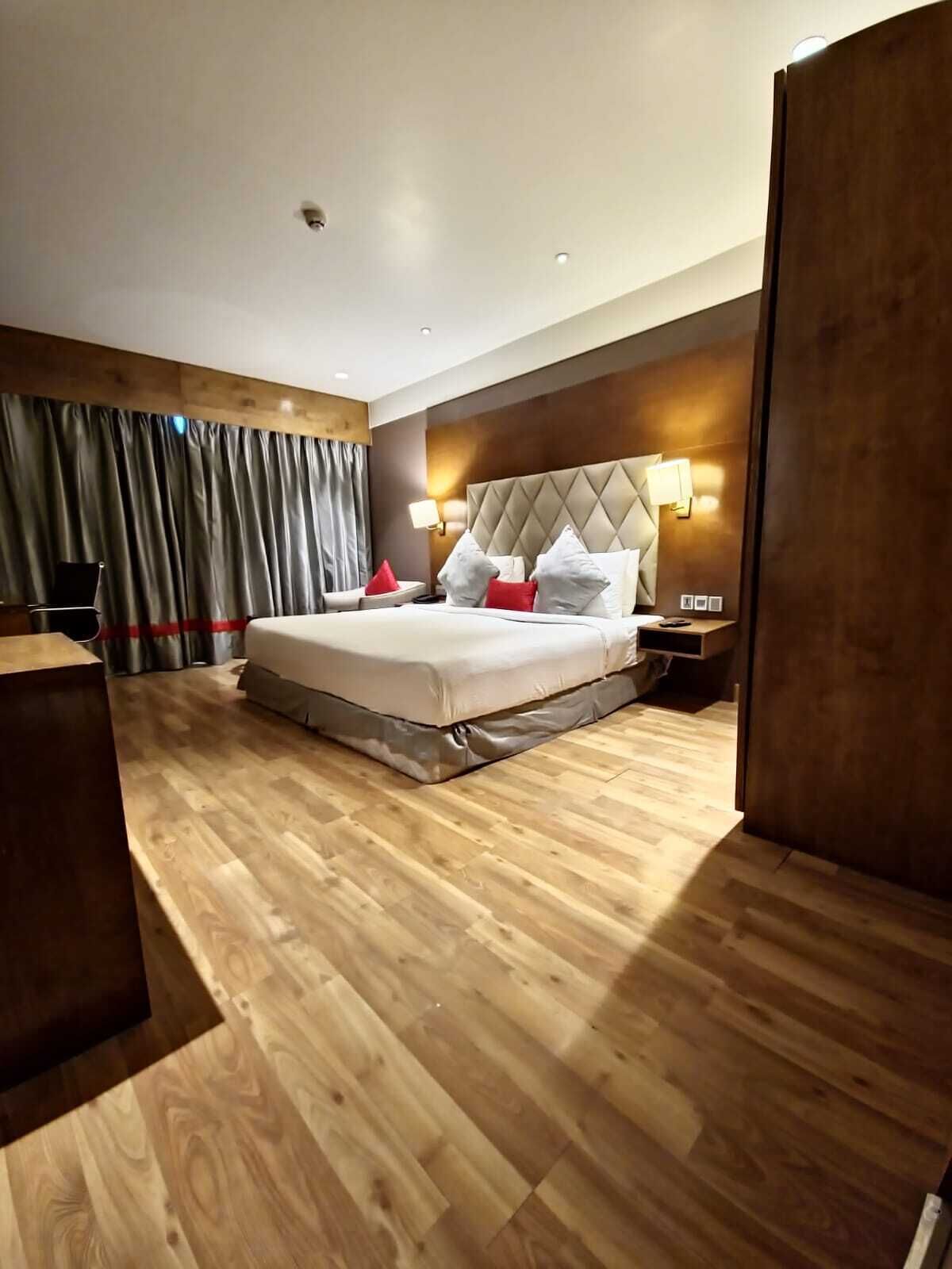 1 slaapkamer, luxe beddengoed, een minibar, een kluis op de kamer