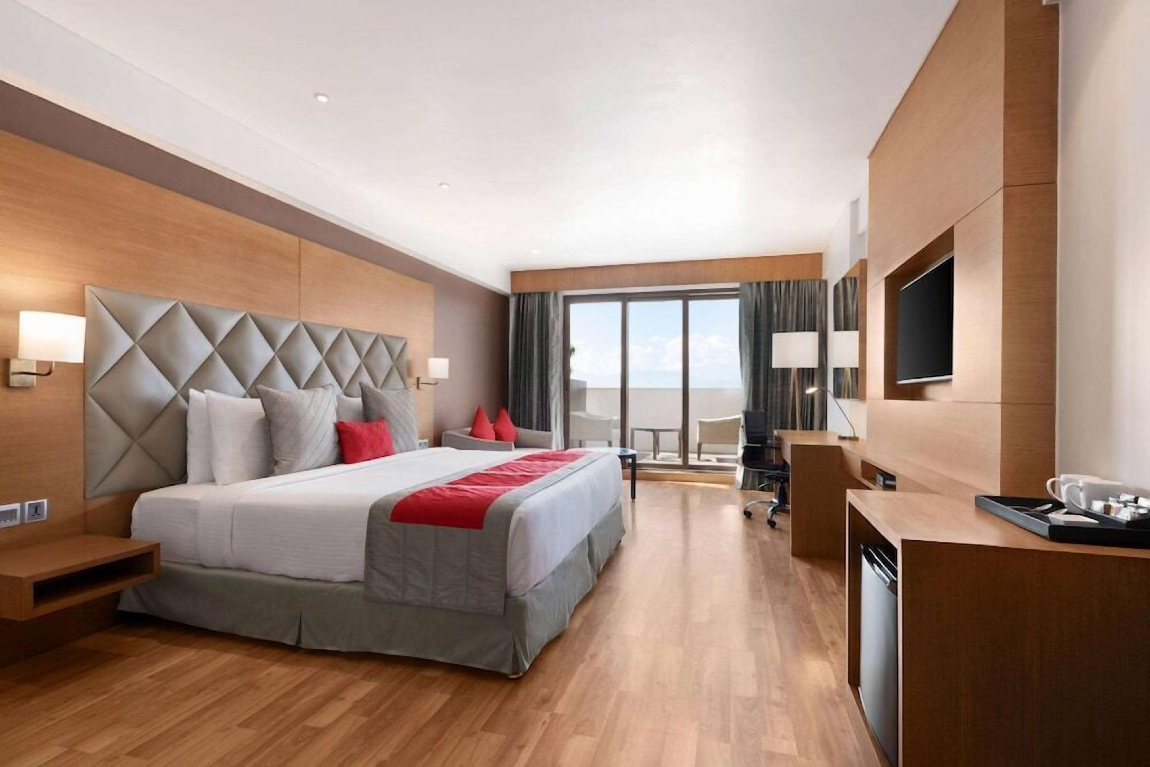 1 slaapkamer, luxe beddengoed, een minibar, een kluis op de kamer