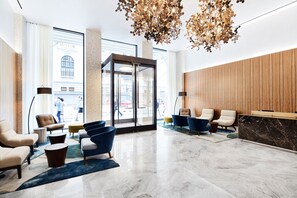 Sitteområde i lobbyen