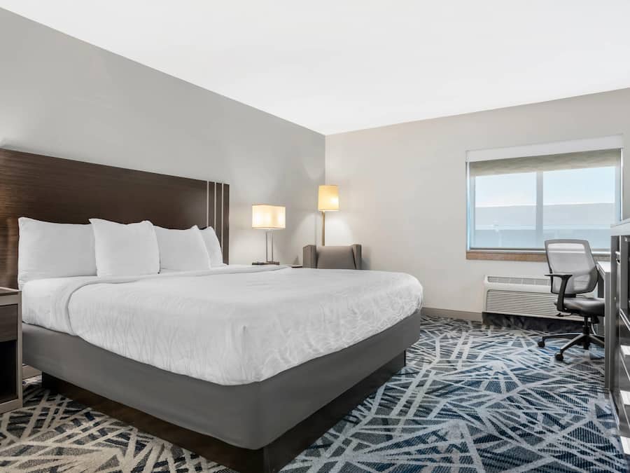 Suite, 1 King Bed with Sofa bed, Non Smoking | Desk, laptop workspace, blackout drapes, iron/ironing board