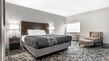 Bureau, espace de travail pour ordinateur portable, rideaux occultants