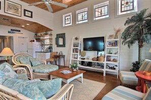 House, 3 Bedrooms | Living area | DVD player - Sea Lily VW39 (Port Aransas)