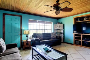 Condo, 3 Bedrooms | Living area | DVD player - Casita By The Sea IR119 (Port Aransas)