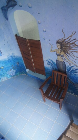 In-room safe, bed sheets - Rancho Sak-Ol (Puerto Morelos)