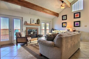 Condo, 3 Bedrooms | Living area | DVD player - Lost Colony Villa 27 LCV27 (Port Aransas)