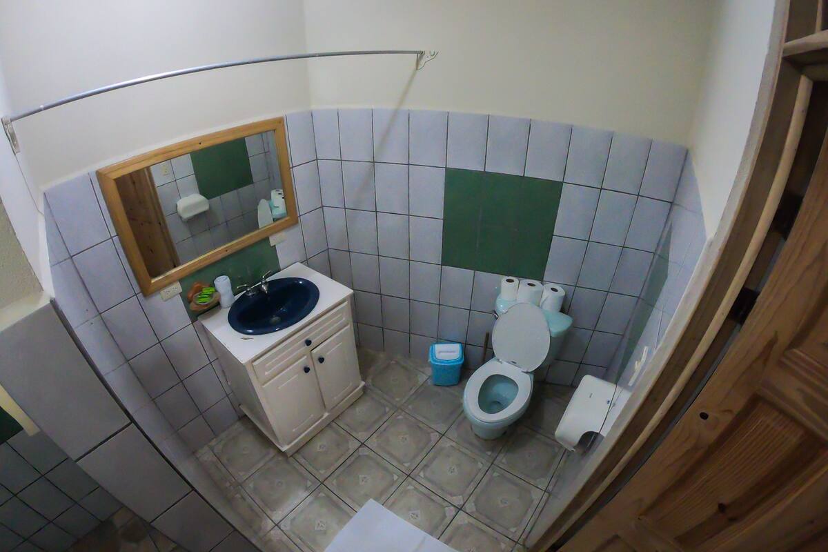 shower, free toiletries, towels