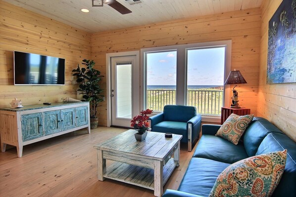 House, 6 Bedrooms | Living room | DVD player - Cajun Beach GW101 (Port Aransas)