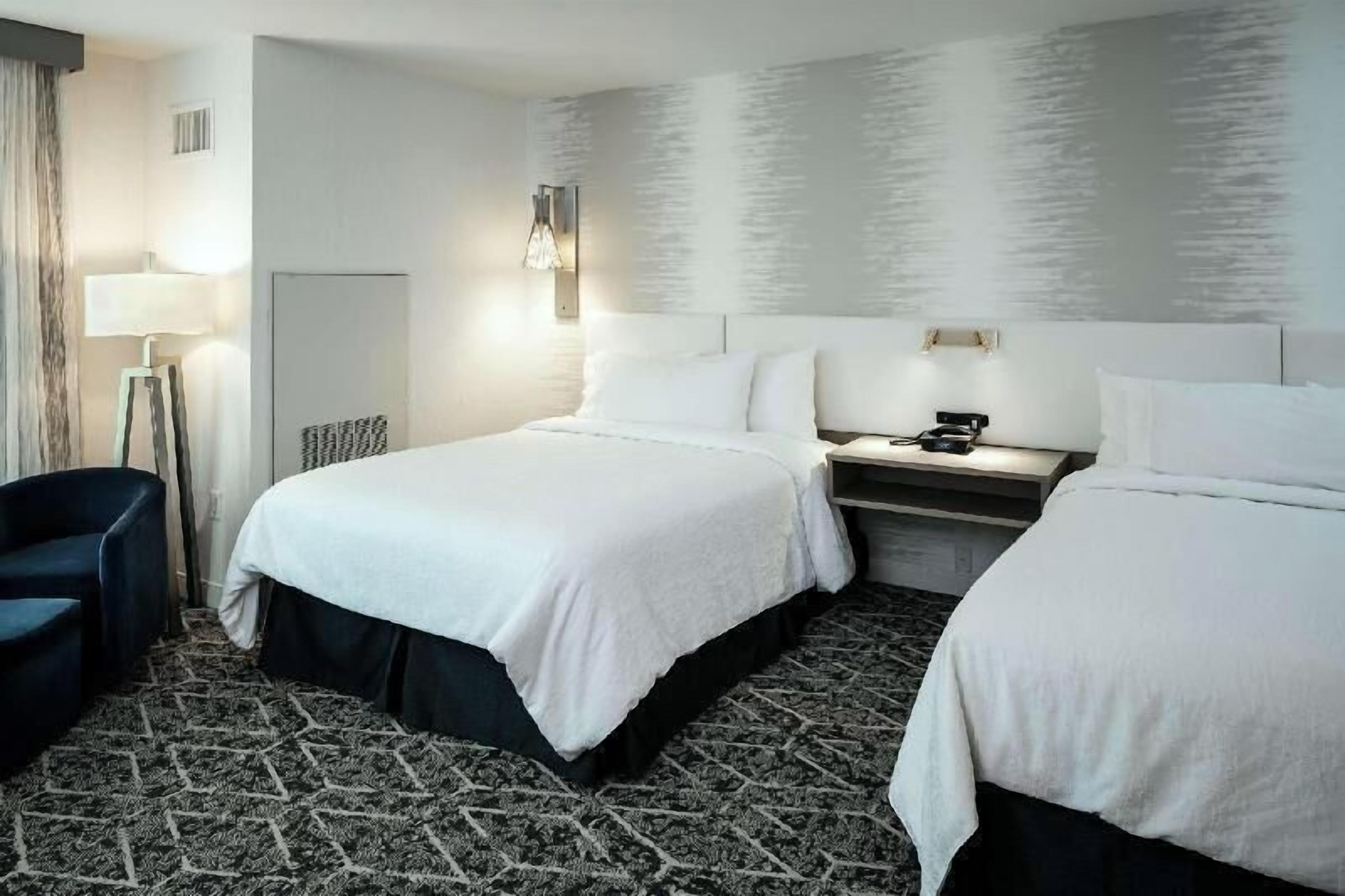 In-room safe, desk, laptop workspace, blackout curtains