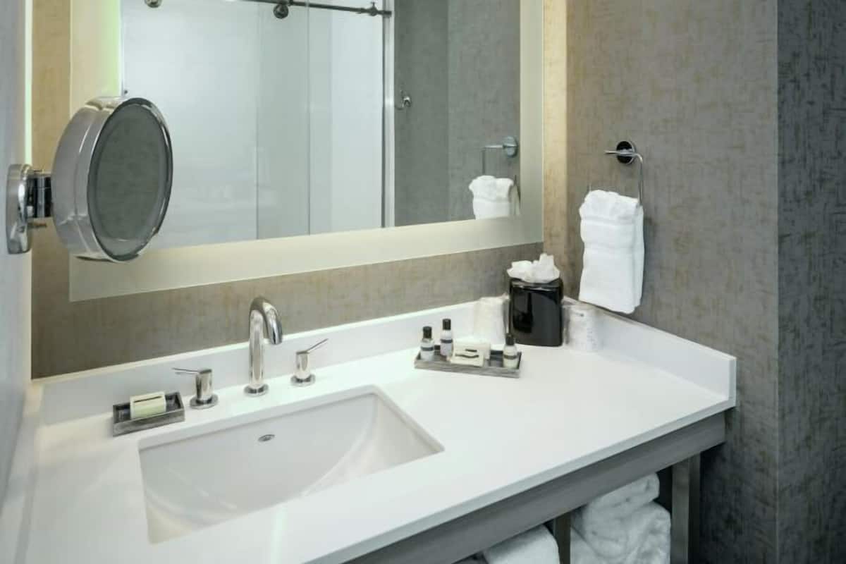 Free toiletries, hair dryer, towels