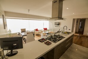 Loft Deluxe, 2 chambres, accès piscine, vue océan | Cuisine privée