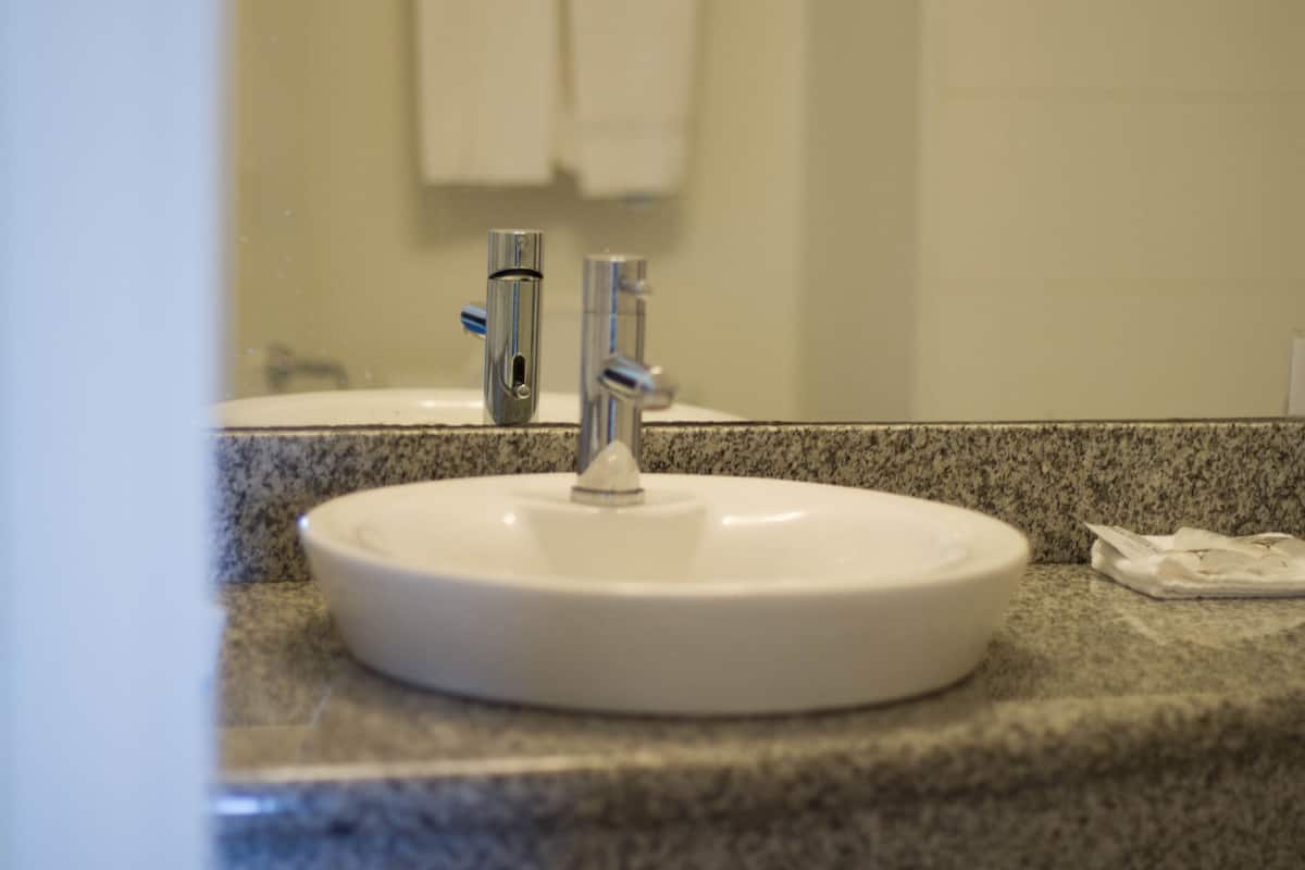 standard room, 1 queen bed, non smoking | bathroom | combined shower/bathtub, free toiletries, hair dryer, towels