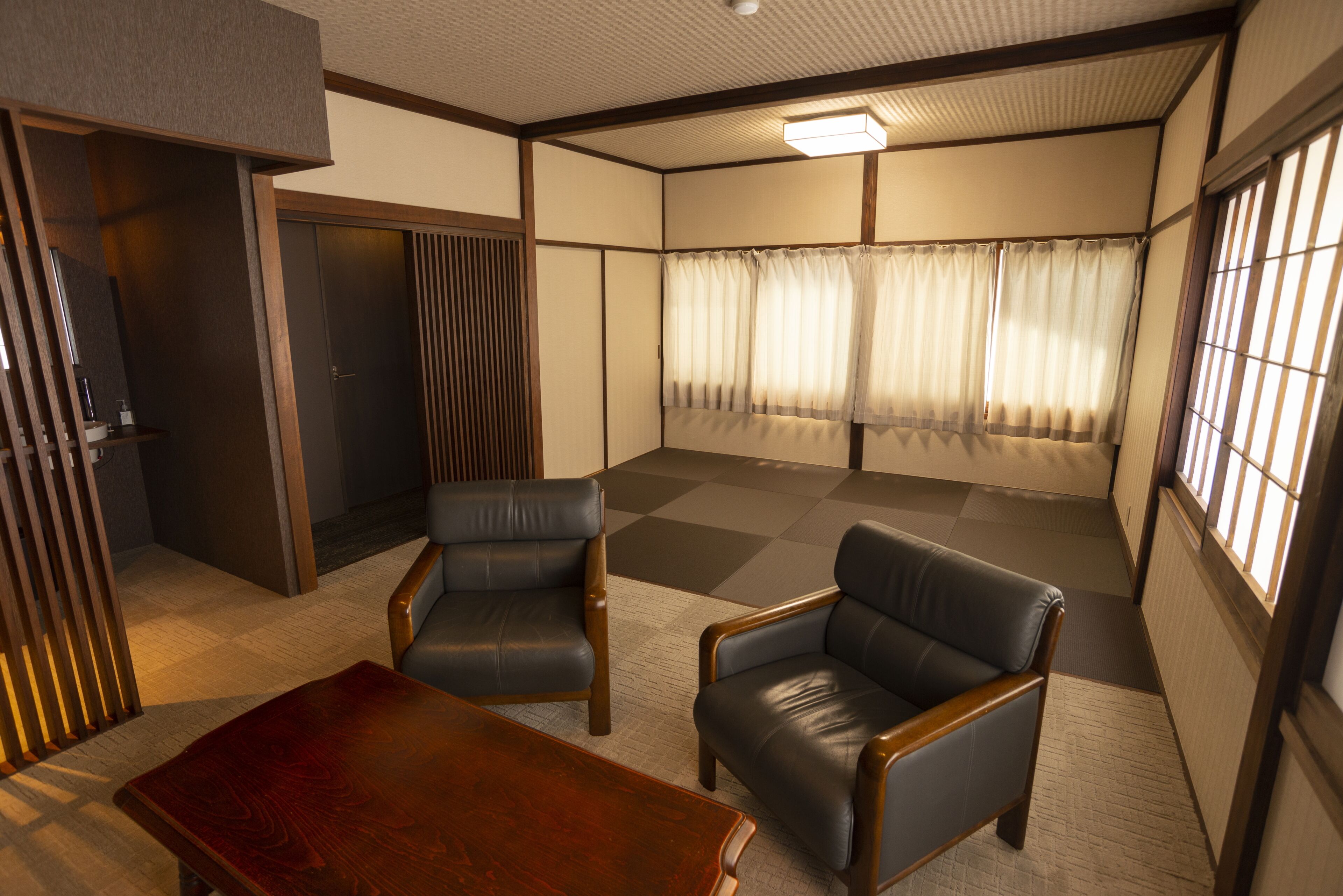 Japanese Modern Twin Room with Shower, Non Smoking | WiFi (free), bed sheets