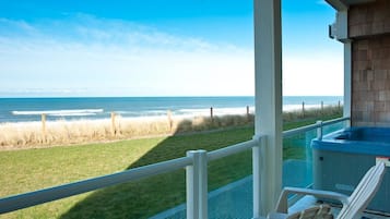 Condo, 2 Bedrooms, Beach View, Beachfront | Terrace/patio