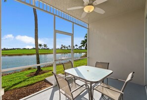 Comfort Condo | Balcony - Asiago Vacation Rental at Lely Resort. Newly Furnished 2-Bedroom Condo with Stunning Lake & Golf Views. Spacious Retreat with Private Lanai, Resort Pool, Hot Tub and Gym Access (Naples)