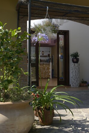 Vista frontal de la propiedad