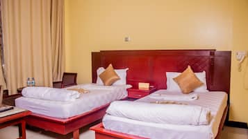 Standard Twin Room, City View | Minibar, in-room safe, desk, free WiFi
