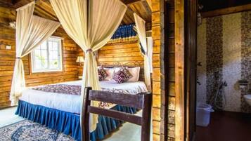 Superior Wooden Villa | Egyptian cotton sheets, premium bedding, Select Comfort beds