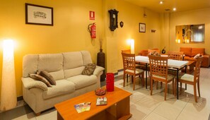 Sittområde i lobbyn