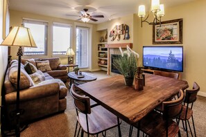 Family House, 2 Bedrooms | Living area | DVD player - Founders Pointe 4457 2 Bedroom Holiday Home by Winter Park Lodging Company (Winter Park)