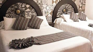 Standardværelse - 2 dobbeltsenge | Mørklægningsgardiner, strygejern/strygebræt, gratis Wi-Fi, sengetøj