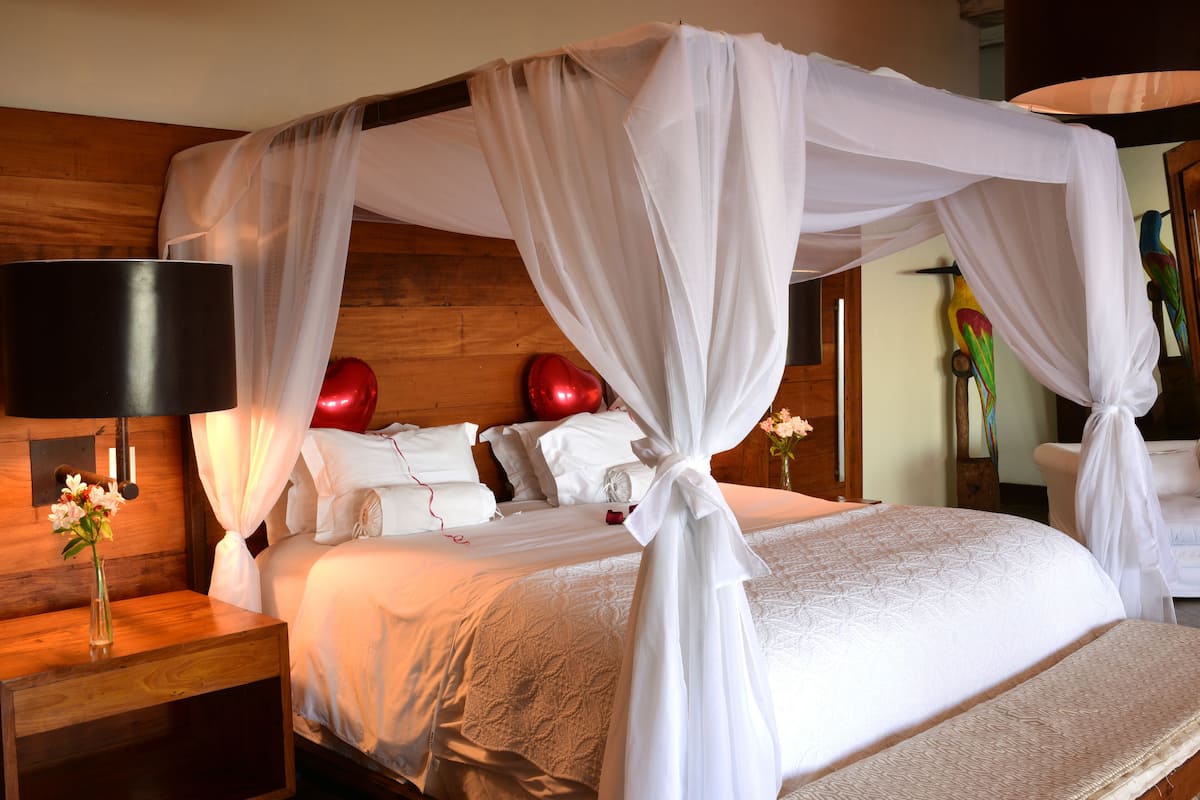 Presidentiële suite (São Conrado) | 1 slaapkamer, luxe beddengoed, pillowtop-bedden, een minibar