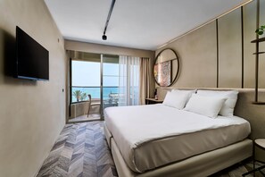 Standart Room (sea view) | Premium bedding, minibar, in-room safe, blackout drapes - Büyük Hotel (Alanya)