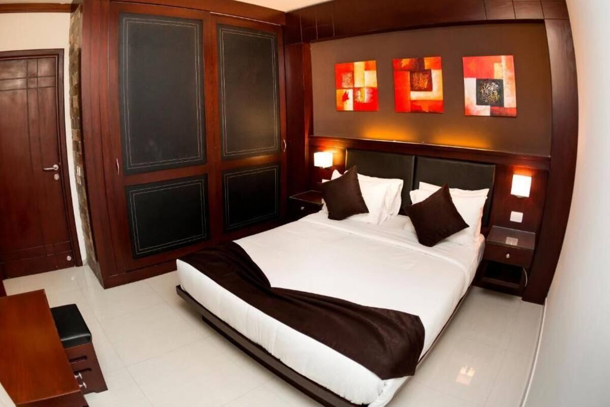 1 slaapkamer, een minibar, een kluis op de kamer