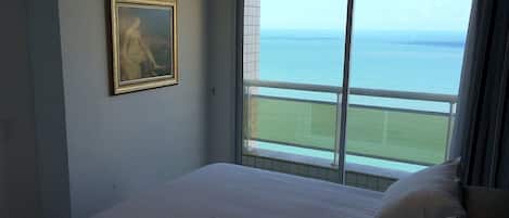 Leilighet – deluxe, 2 soverom, delvis sjøutsikt | 2 soverom og wi-fi (inkludert)