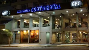 The exterior of the Grand Hotel Continental with a prominent GHC sign. - Gran Hotel Continental (Mar del Plata)