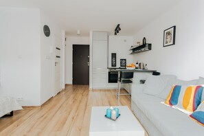 Apartment | Living area | Flat-screen TV - ShortStayPoland Grzybowska B1 (Warsaw)