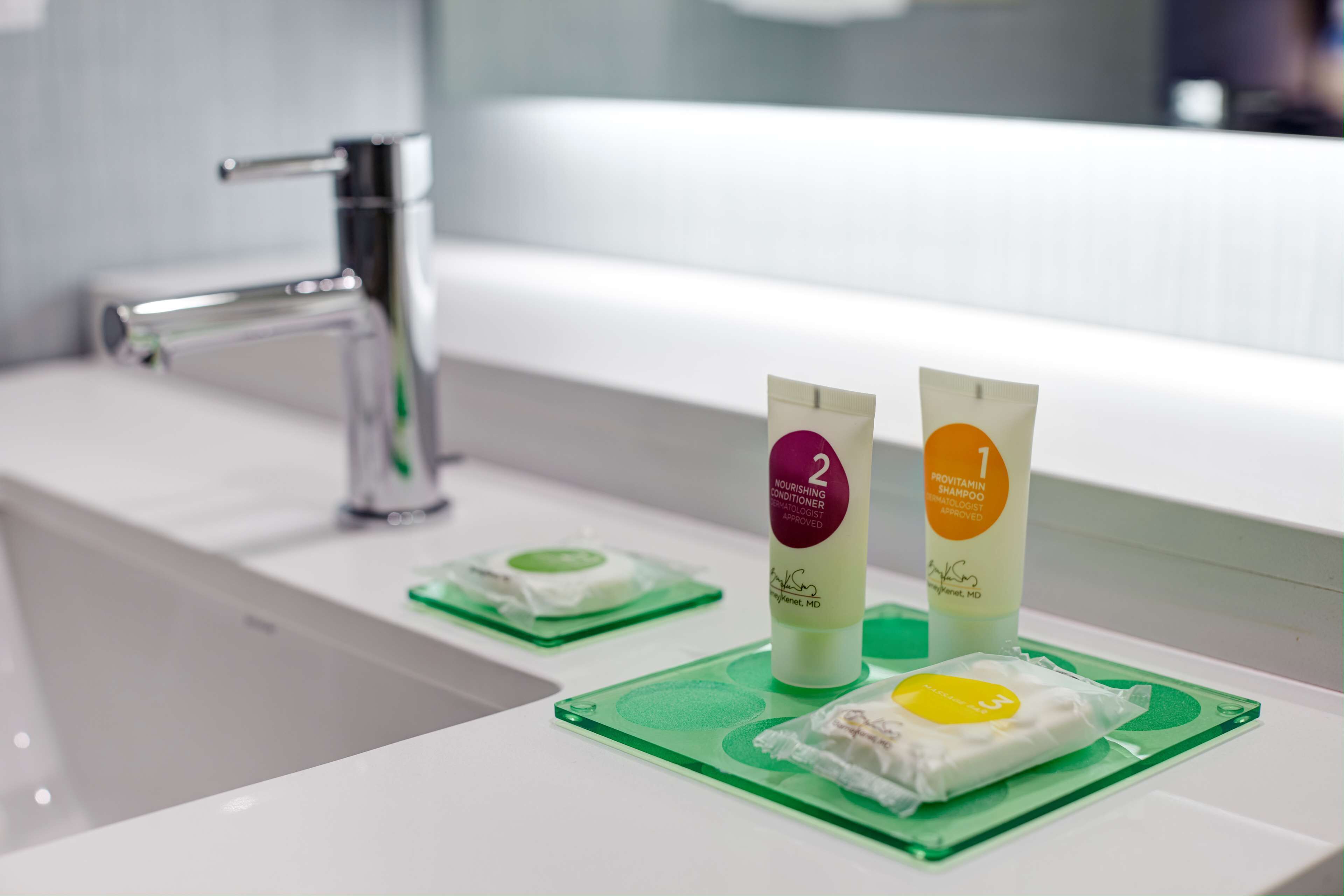 free toiletries, hair dryer, towels, soap