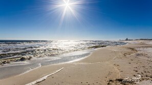 On the beach