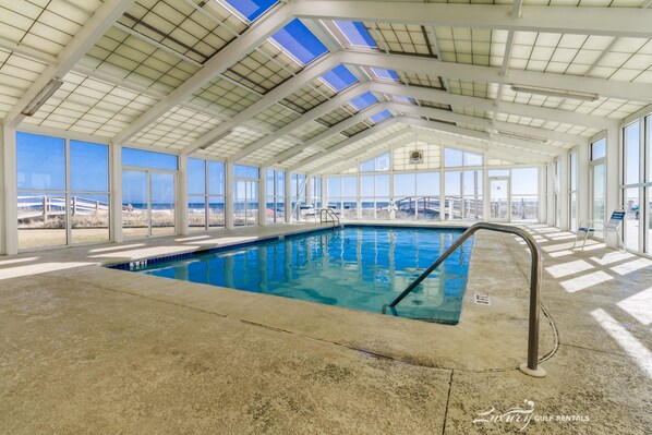 Indoor pool, outdoor pool