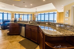 Apartment, 4 Bedrooms, Sea View | Private kitchen | Fridge, microwave, coffee/tea maker - Phoenix West II 2301 (Orange Beach)