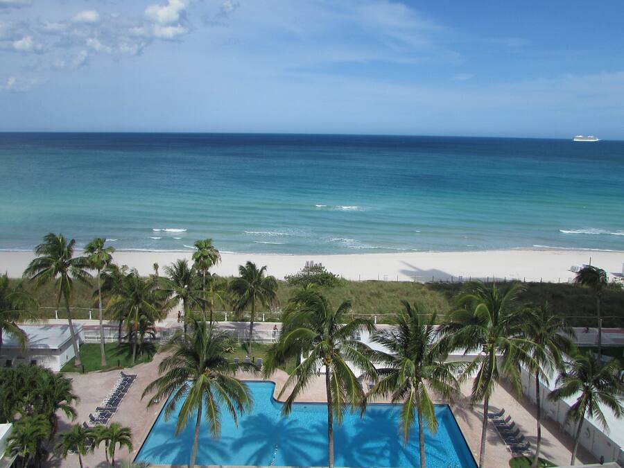 Vista a la playa o al mar