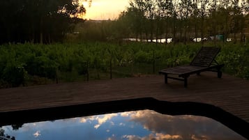 Piscina externa, piscina aquecida