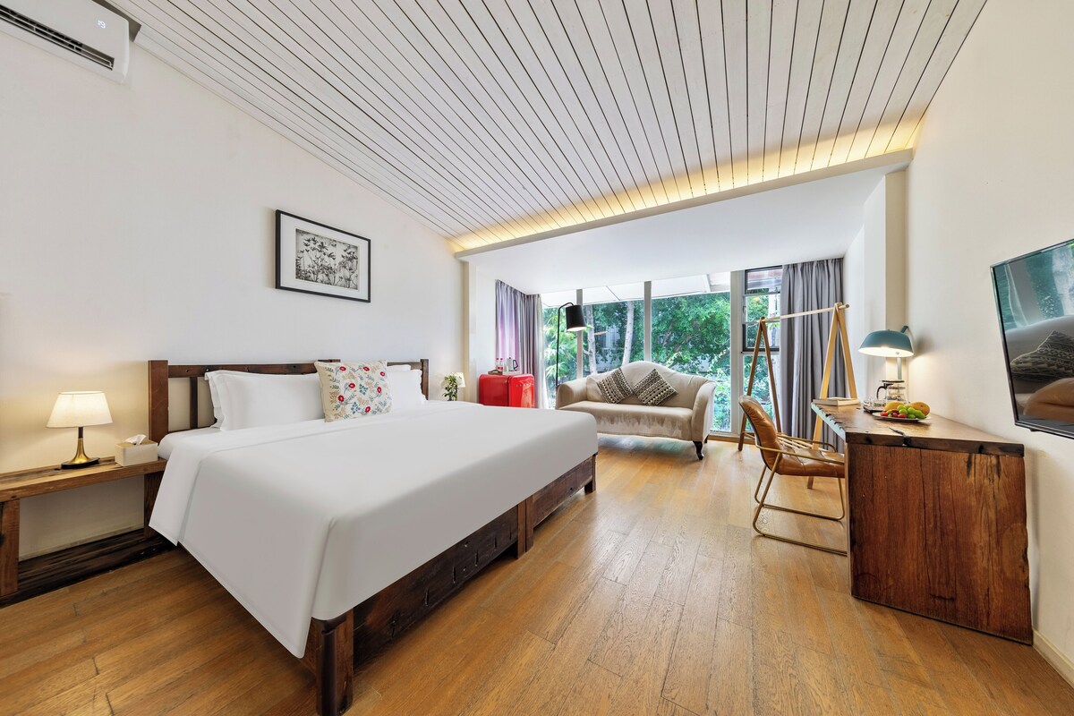 Classic-Doppelzimmer, 1 Queen-Bett, Gartenblick