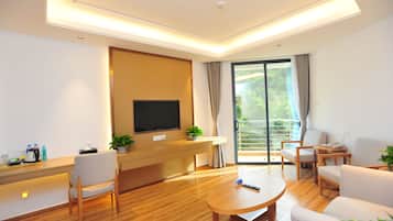 Suite with Views | Desk, blackout curtains, iron/ironing board, free WiFi