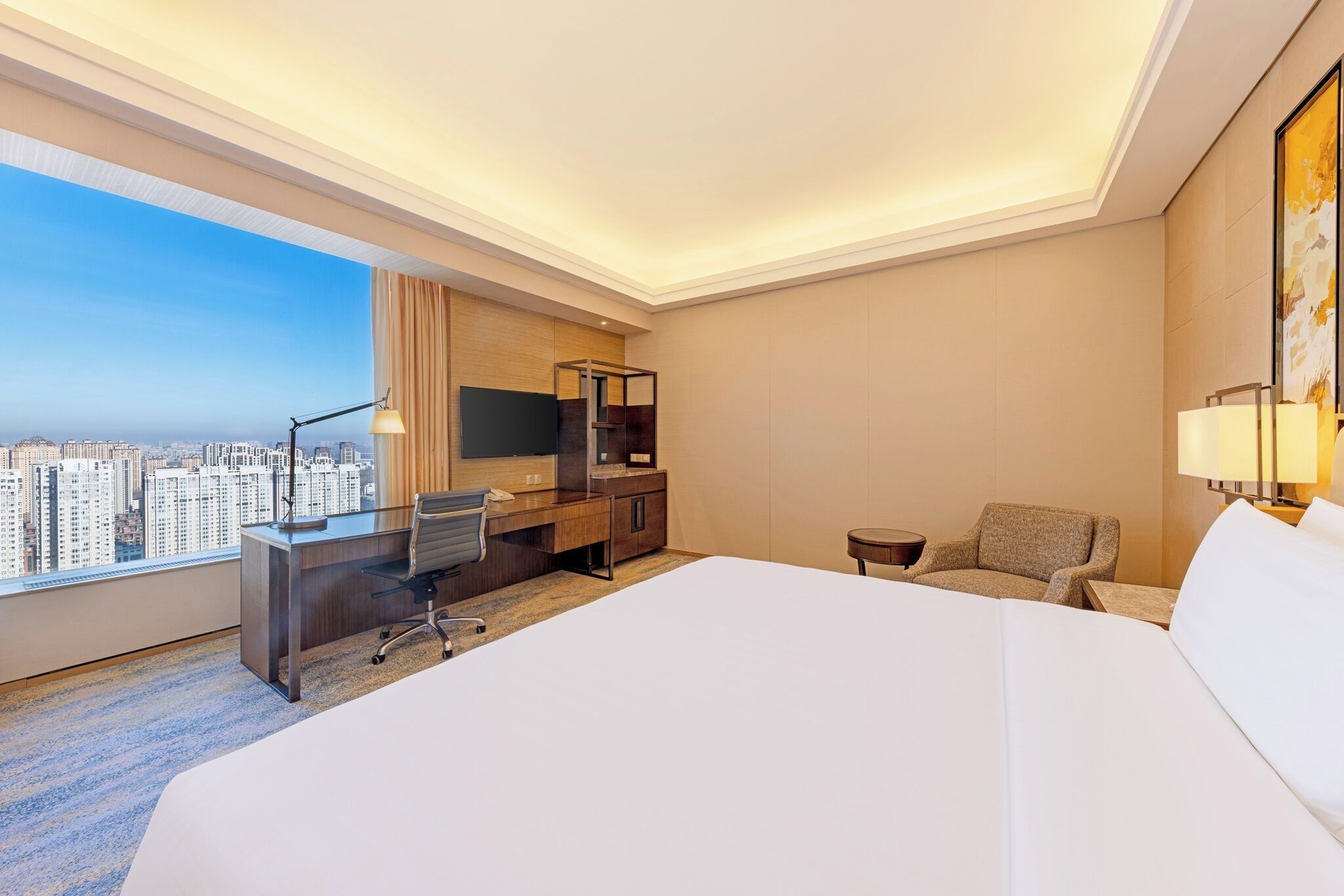 Minibar, in-room safe, desk, laptop workspace