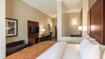 Premium bedding, down comforters, free cribs/infant beds, free WiFi