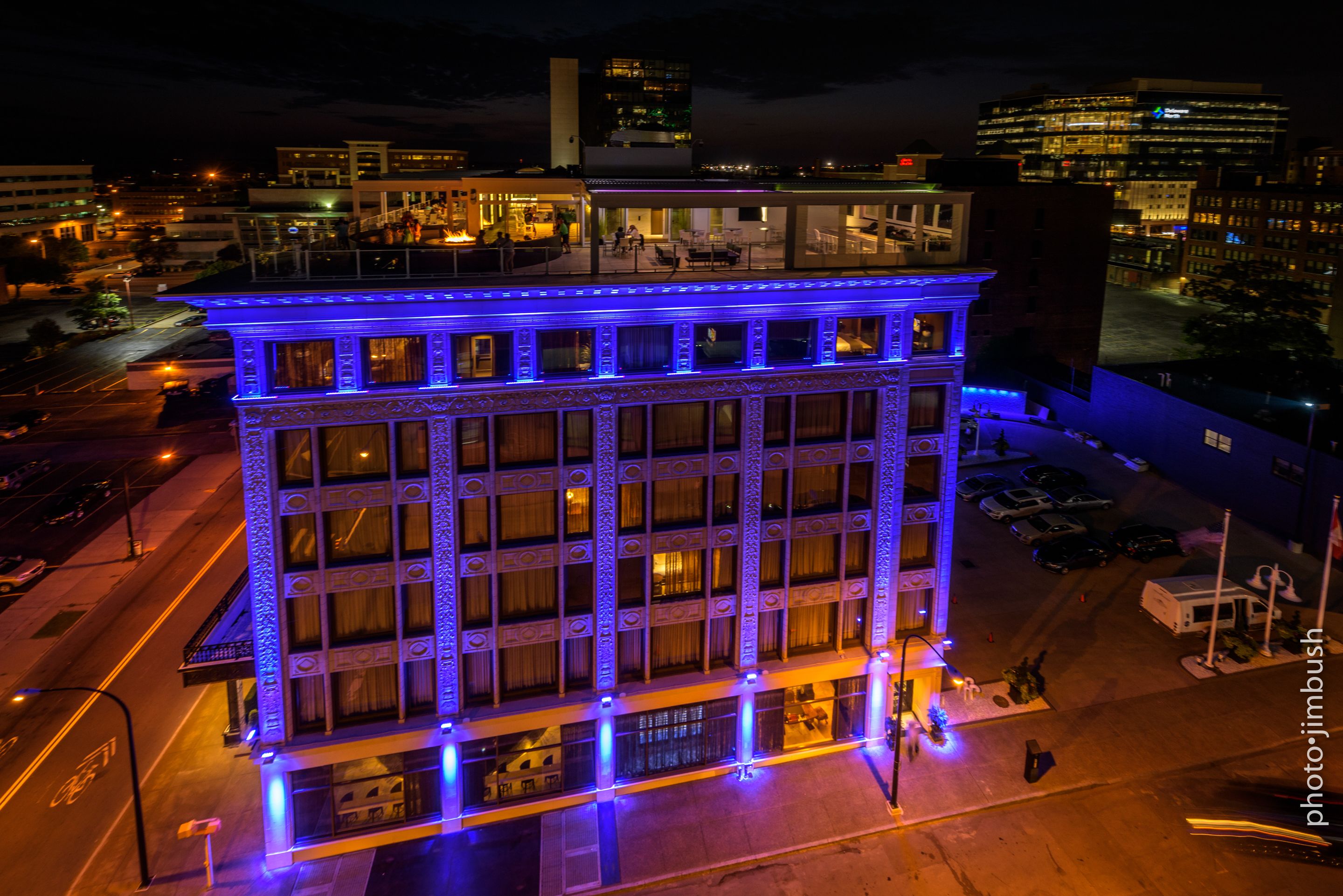 front of property – evening/night