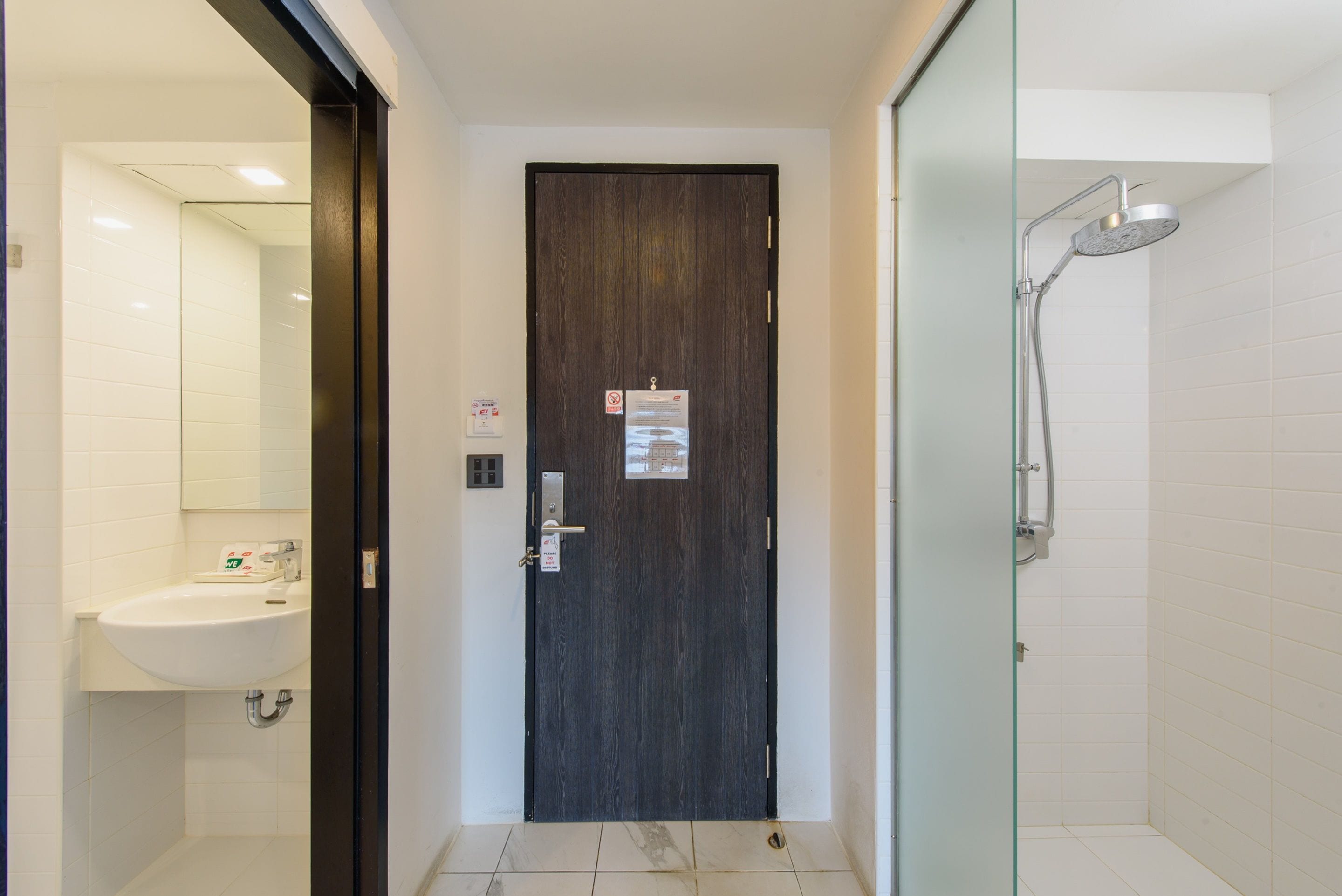 shower, free toiletries, hair dryer, bathrobes