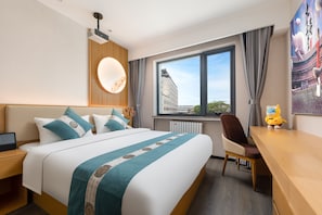 Habitación City con 2 camas individuales | Colchones viscoelásticos, escritorio, cortinas opacas