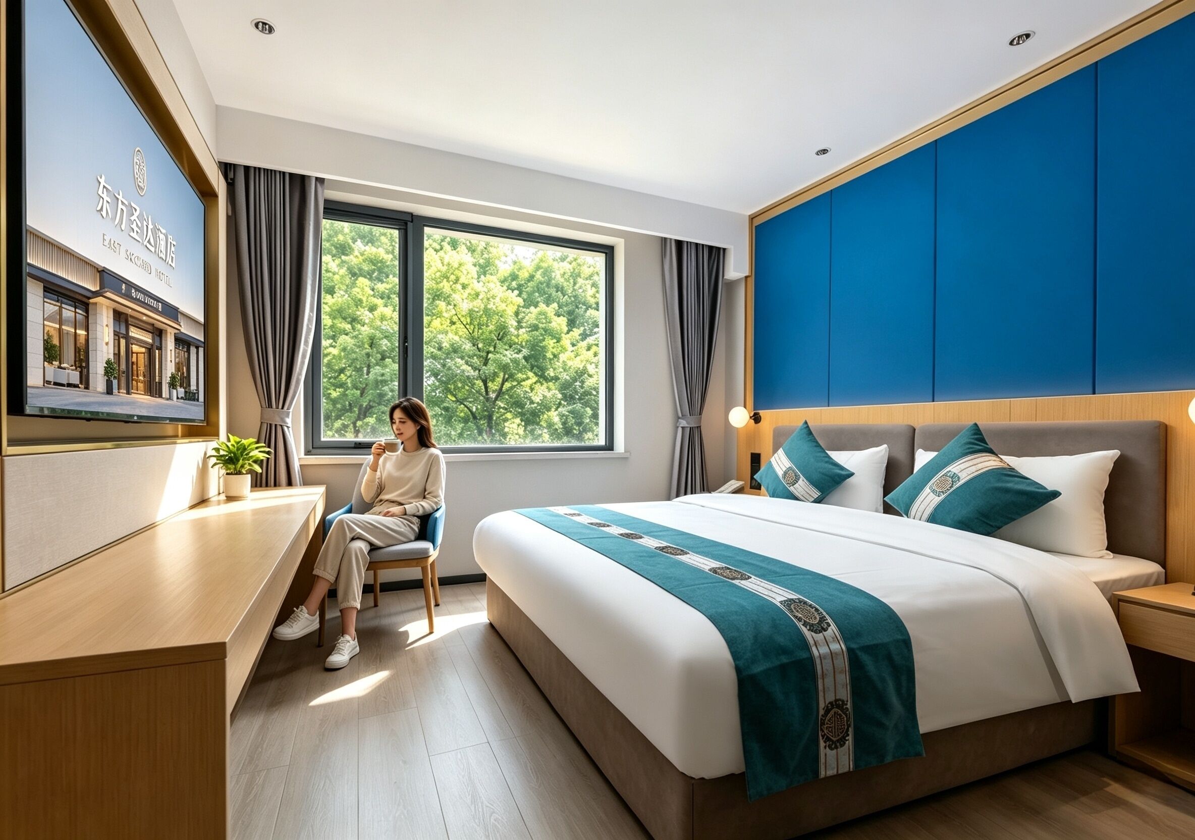Superior Double Room, Non Smoking, City View | Hypo-allergenic bedding available, down comforters, memory foam beds