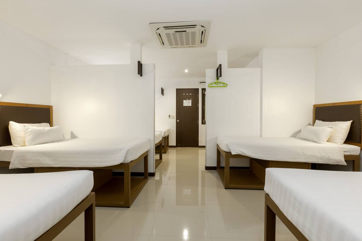 Blackout drapes, iron/ironing board (on request), cribs (surcharge)