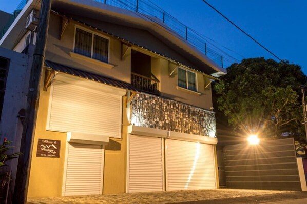 Front of property – evening/night